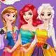 Princesses Rainbow Dressup